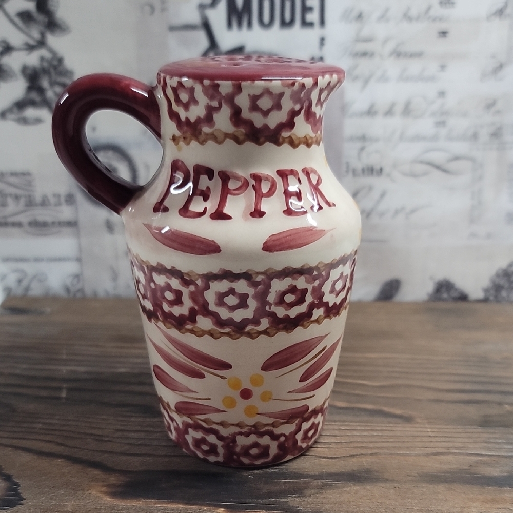Vintage TEMPTATIONS BY TARA  Pepper Shaker, Old World Pattern